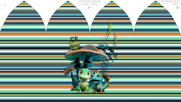 Jersey Garzato Pannello Berretta-Scaldacollo Alieni