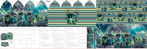 Jersey Garzato Pannello Berretta-Scaldacollo Alieni