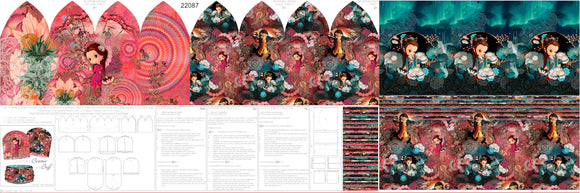 Jersey Garzato Pannello Berretta-Scaldacollo Geisha