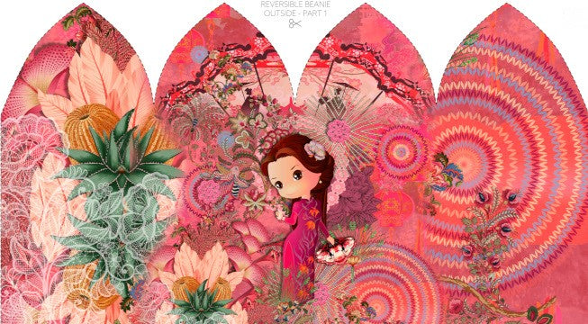 Jersey Garzato Pannello Berretta-Scaldacollo Geisha
