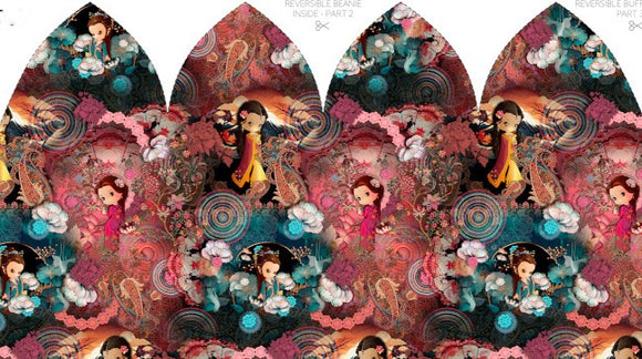 Jersey Garzato Pannello Berretta-Scaldacollo Geisha