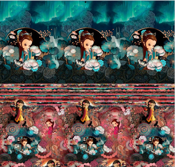 Jersey Garzato Pannello Berretta-Scaldacollo Geisha