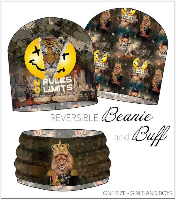 Jersey Garzato Pannello Berretta-Scaldacollo Re Leone