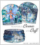 Jersey Garzato Pannello Berretta-Scaldacollo Fata e Unicorno-1