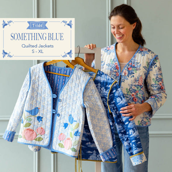 Quilted Jackets Difficoltà: 🟣🟣⚪Taglie: S - XLRealizza la tua giacca Tildatessuti Tilda Something Blue