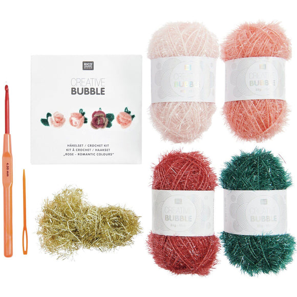 Crochet Set Creative Bubble Rose Romantic