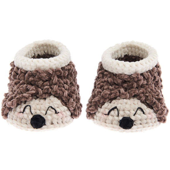 Ricorumi Crochet Set Baby Booties Hedgehogs