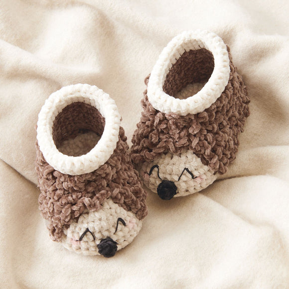 Ricorumi Crochet Set Baby Booties Hedgehogs