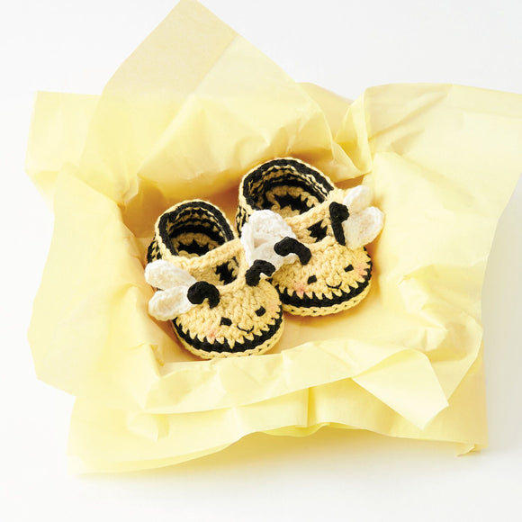 Ricorumi Crochet Set Baby Booties Bee