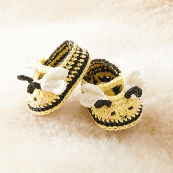 Ricorumi Crochet Set Baby Booties Bee