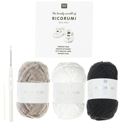 Ricorumi Crochet Set Baby Booties Bunny - 0