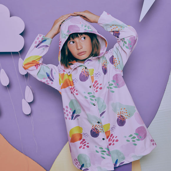 Tessuto Raincoat PU Print Oceania Dreams