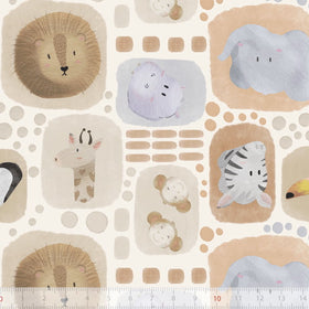 Tessuto Cotone Biologico Sweet Savannah