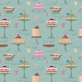Tessuto Cotone Biologico Sweet Buffet