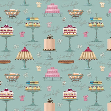 Tessuto Cotone Biologico Sweet Buffet