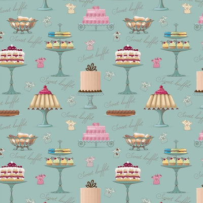 Tessuto Cotone Biologico Sweet Buffet