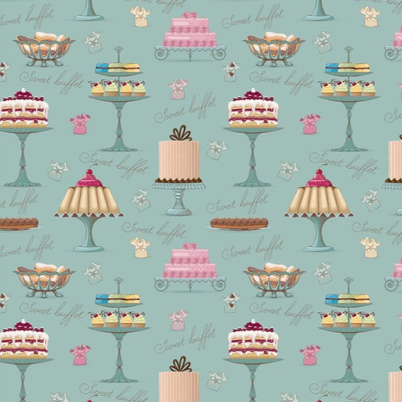 Tessuto Cotone Biologico Sweet Buffet