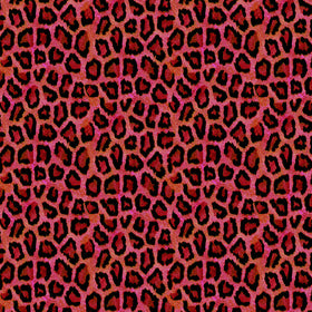 Tessuto Panama Leopard Pink