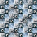 Tessuto Canvas Pannello Backpack Kids Double Face Zaino Lupi-4