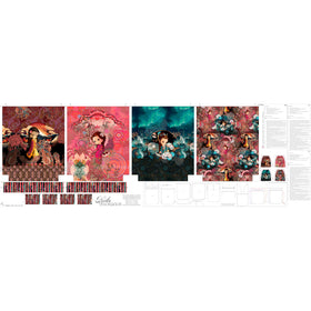 Tessuto Canvas Pannello Backpack Kids Double Face Zaino Geishe - 0