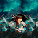 Tessuto Canvas Pannello Backpack Kids Double Face Zaino Geishe-4