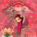 Tessuto Canvas Pannello Backpack Kids Double Face Zaino Geishe-5