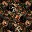 Tessuto Canvas Pannello Backpack Kids Double Face Zaino Cavalli-6