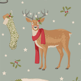 Acquista azzurro-uovo-danatra Tessuto Cotone Americano Tilda Merry Little Christmas Winterfriends