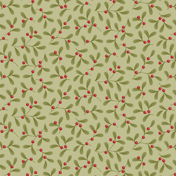 Tessuto Cotone Americano Tilda Merry Little Christmas Mistletoe
