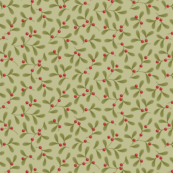 Tessuto Cotone Americano Tilda Merry Little Christmas Mistletoe