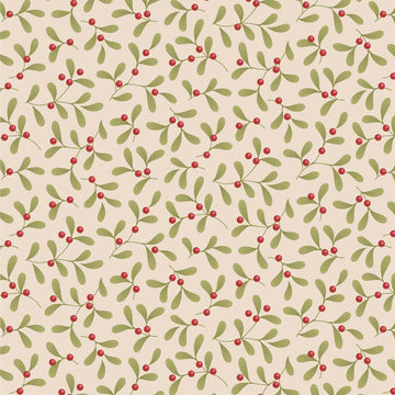 Acquista crema Tessuto Cotone Americano Tilda Merry Little Christmas Mistletoe