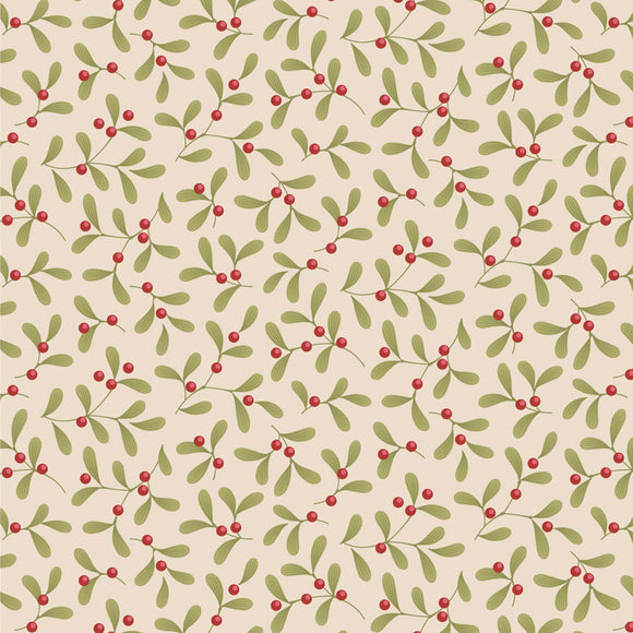 Tessuto Cotone Americano Tilda Merry Little Christmas Mistletoe