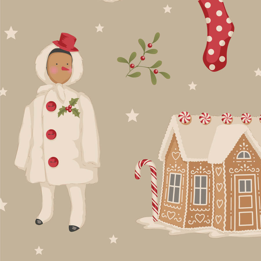 Tessuto Cotone Americano Tilda Merry Little Christmas Winterfriends