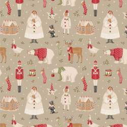 Tessuto Cotone Americano Tilda Merry Little Christmas Winterfriends - 0