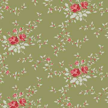 Acquista verde-muschio Tessuto Cotone Americano Tilda Merry Little Christmas Blenders Noel