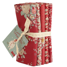 Tessuto Cotone Americano Tilda Merry Little Christmas Bundle Red