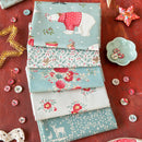 Tessuto Cotone Americano Tilda Merry Little Christmas Bundle Duck Egg-2