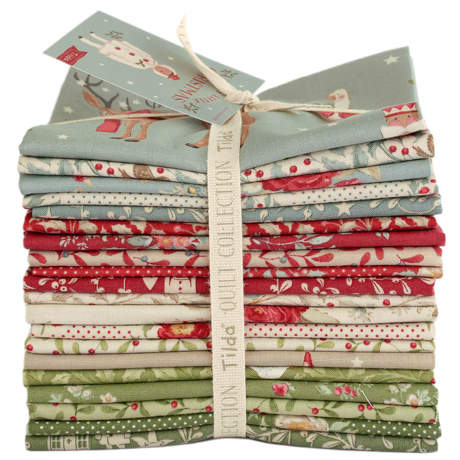 Tessuto Cotone Americano Tilda Merry Little Christmas Bundle All Collection
