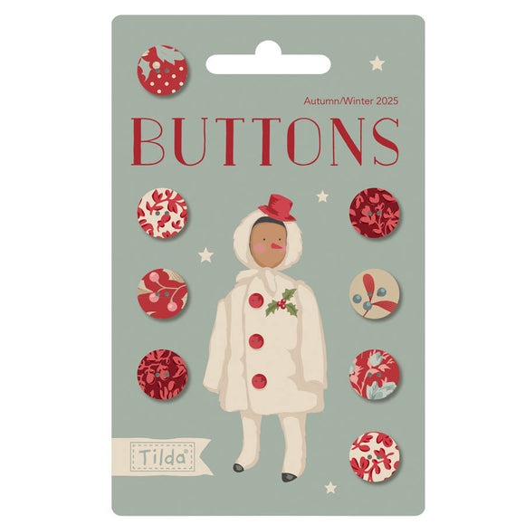 Tilda Buttons Merry Little Christmas 12mm
