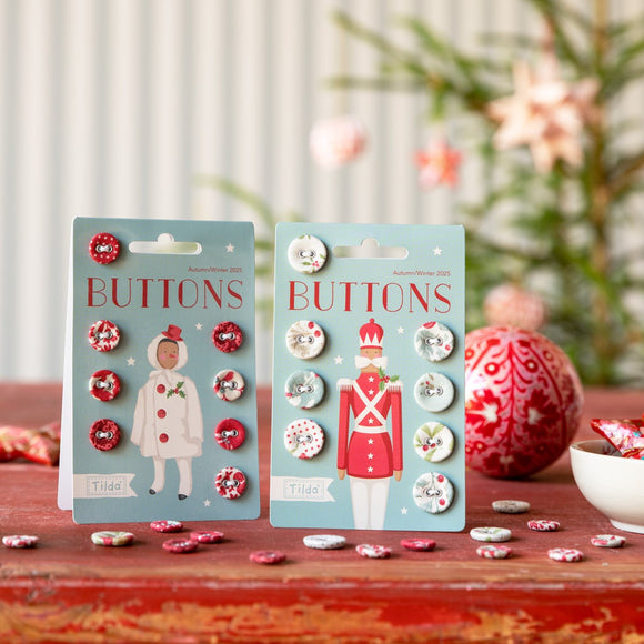 Tilda Buttons Merry Little Christmas 12mm