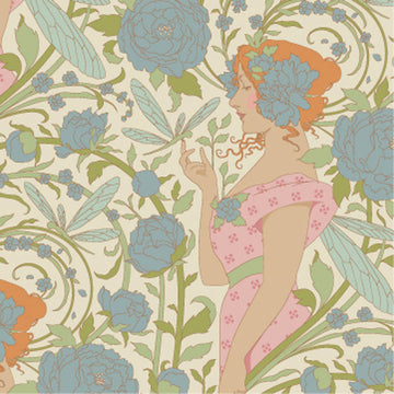 Acquista blu Tessuto Cotone Americano Tilda Songbird Aubery
