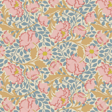 Acquista blu Tessuto Cotone Americano Tilda Songbird Flora