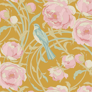 Acquista mostarda Tessuto Cotone Americano Tilda Songbird Cora
