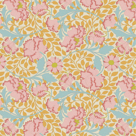 Acquista mostarda Tessuto Cotone Americano Tilda Songbird Flora