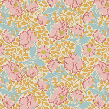 Acquista mostarda Tessuto Cotone Americano Tilda Songbird Flora