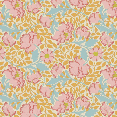 Acquista mostarda Tessuto Cotone Americano Tilda Songbird Flora