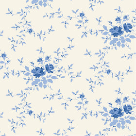 Tessuto Cotone Americano Tilda Something Blue Noel Blue