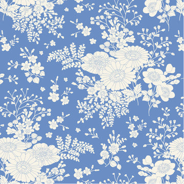 Tessuto Cotone Americano Tilda Something Blue Isolde Cornflower