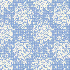 Tessuto Cotone Americano Tilda Something Blue Picknic Sky