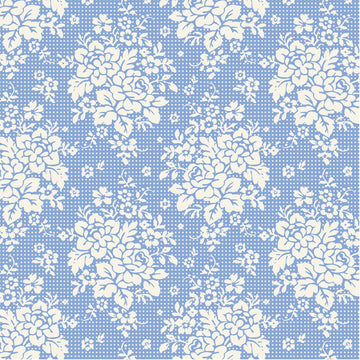 Tessuto Cotone Americano Tilda Something Blue Picknic Sky
